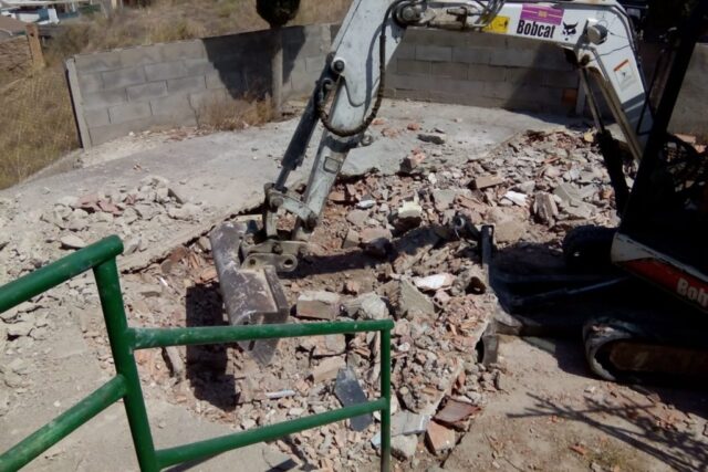 Desenrunament castell de Menàrguens agost 2017