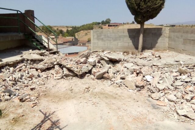 Desenrunament castell de Menàrguens agost 2017